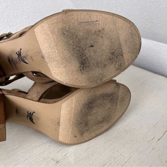 Shiekh tan fringe heeled ankle bootie size 10 - Picture 11 of 12